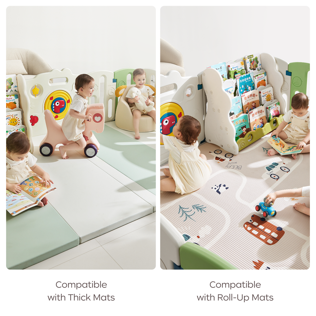 Dino Barron Baby Playpen – Safe & Spacious Indoor Play Yard – Bc Babycare