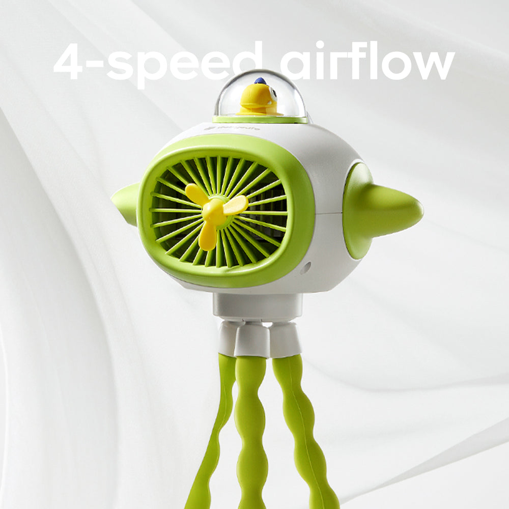 Rechargeable Fan Baby Buggy Fan Gounni Stroller Fan 10000mAh With Speeds  Power Bank Timer Flexible Tripod,