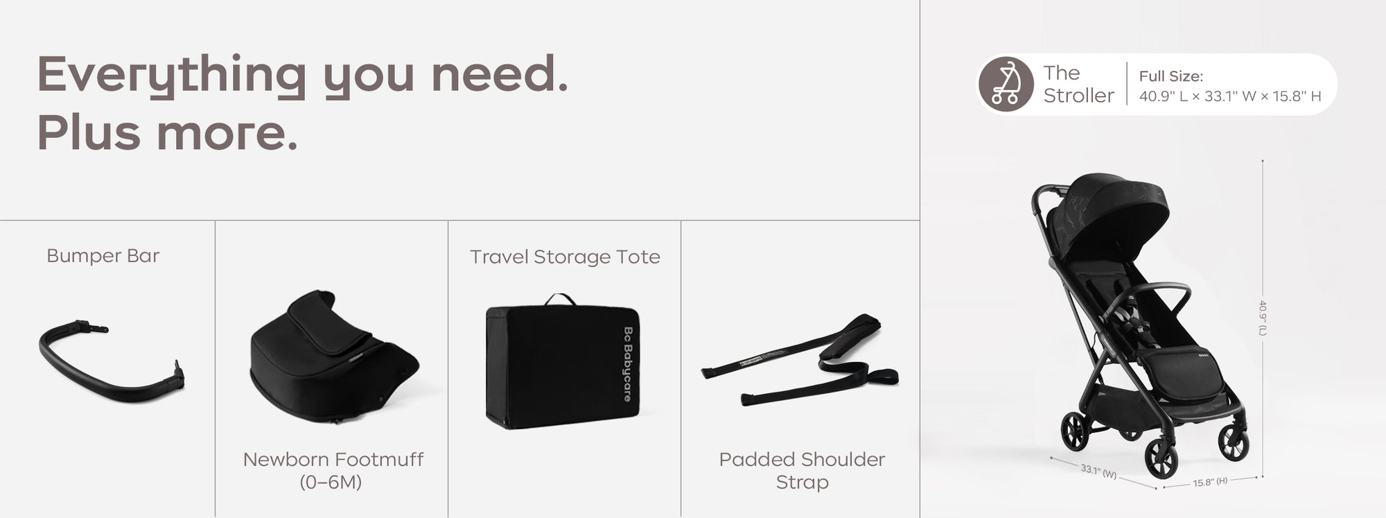 liflygo stroller all inclusive accessories bundle set